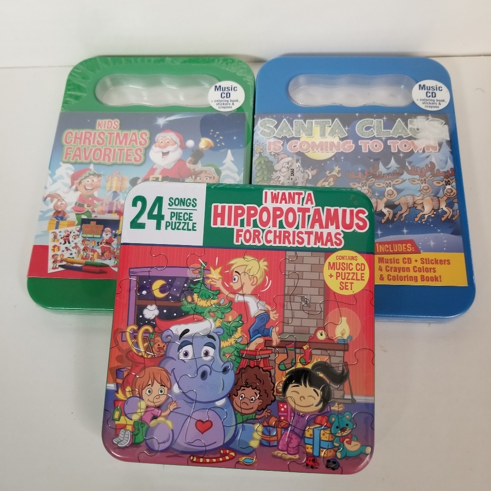 Christmas Holiday CD'S Coloring Books & Puzzles